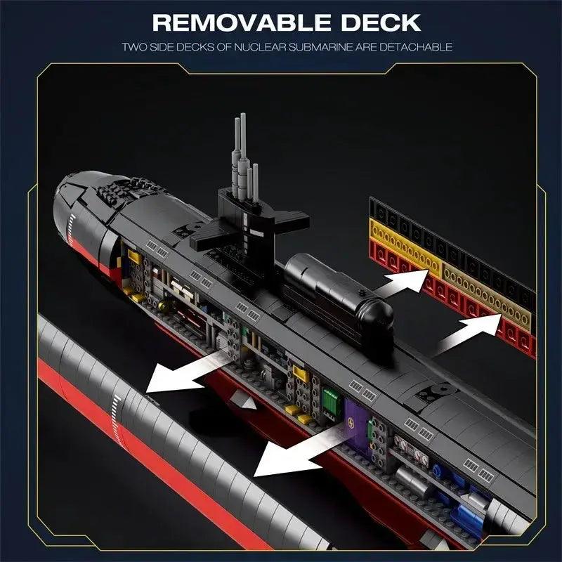  Los Angeles Class SSN Military Submarine Blocks Set -  ToylandEU™