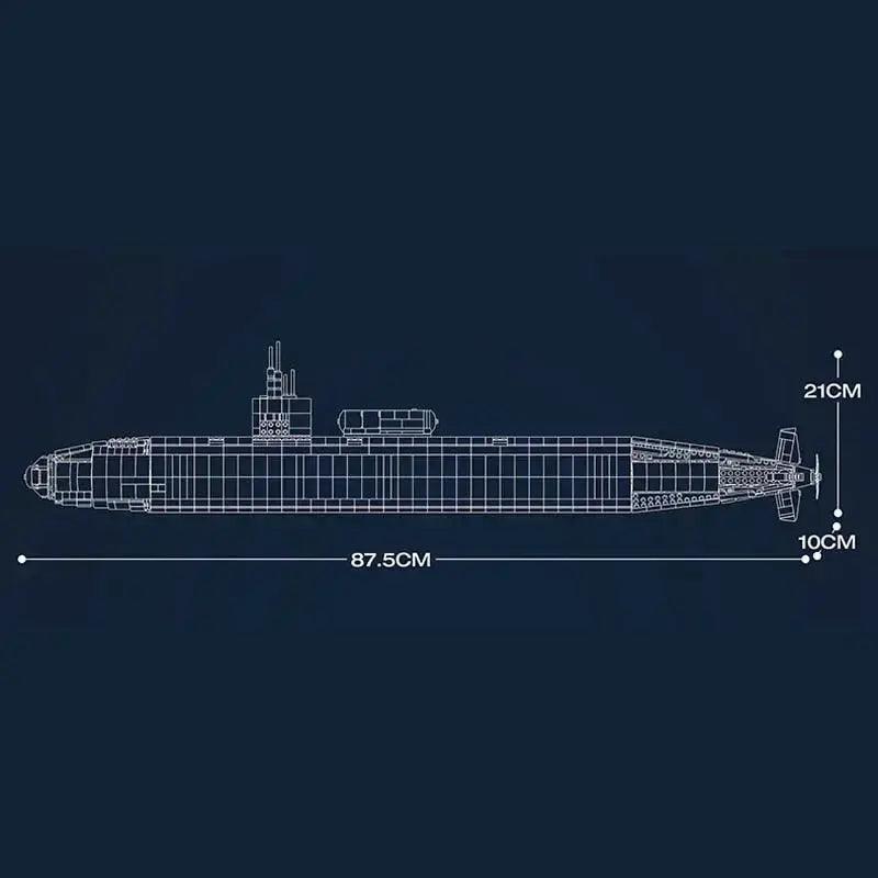 Los Angeles Class SSN Military Submarine Blocks Set -  ToylandEU™