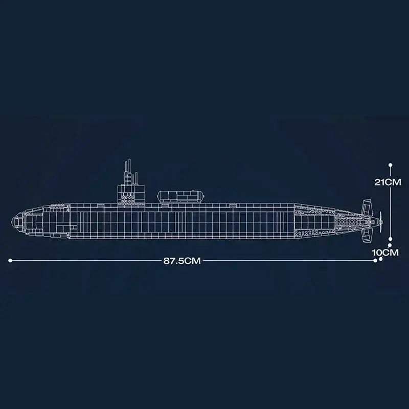 Los Angeles Class SSN Military Submarine Building Blocks Educational Set - ToylandEU