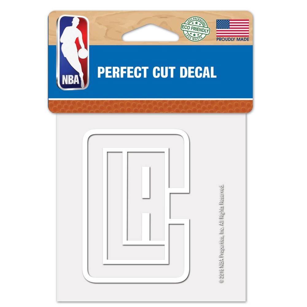 Los Angeles Clippers Decal 4x4 Perfect Cut White Vinyl - ToylandEU