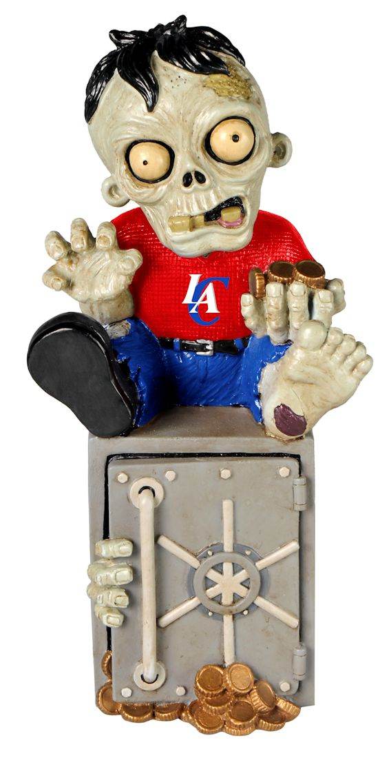 Los Angeles Clippers Zombie Figurine Bank Resin Hand Painted - ToylandEU