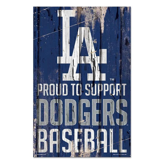  Los Angeles Dodgers 11x17 Wood Sign Proud To Support -  ToylandEU™