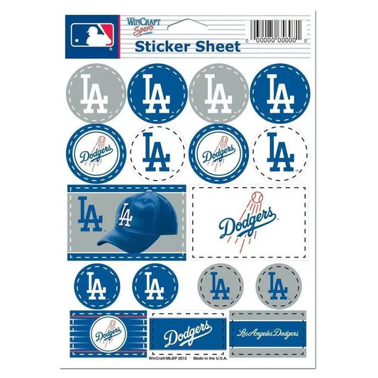  Los Angeles Dodgers Decal Sheet 5x7 Vinyl Sticker Pack -  ToylandEU™