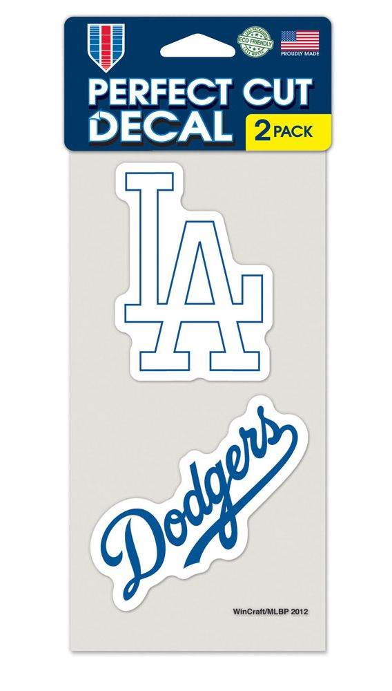 Los Angeles Dodgers Die Cut Decals Set Of 2 Vinyl 4 Inch - ToylandEU