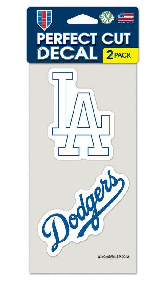 Los Angeles Dodgers Die Cut Decals Set Of 2 Vinyl 4 Inch - ToylandEU