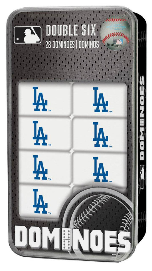 Los Angeles Dodgers Dominoes Set With Collectible Tin Box - ToylandEU