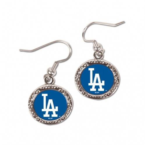 Los Angeles Dodgers Earrings Round Design Special Order - ToylandEU