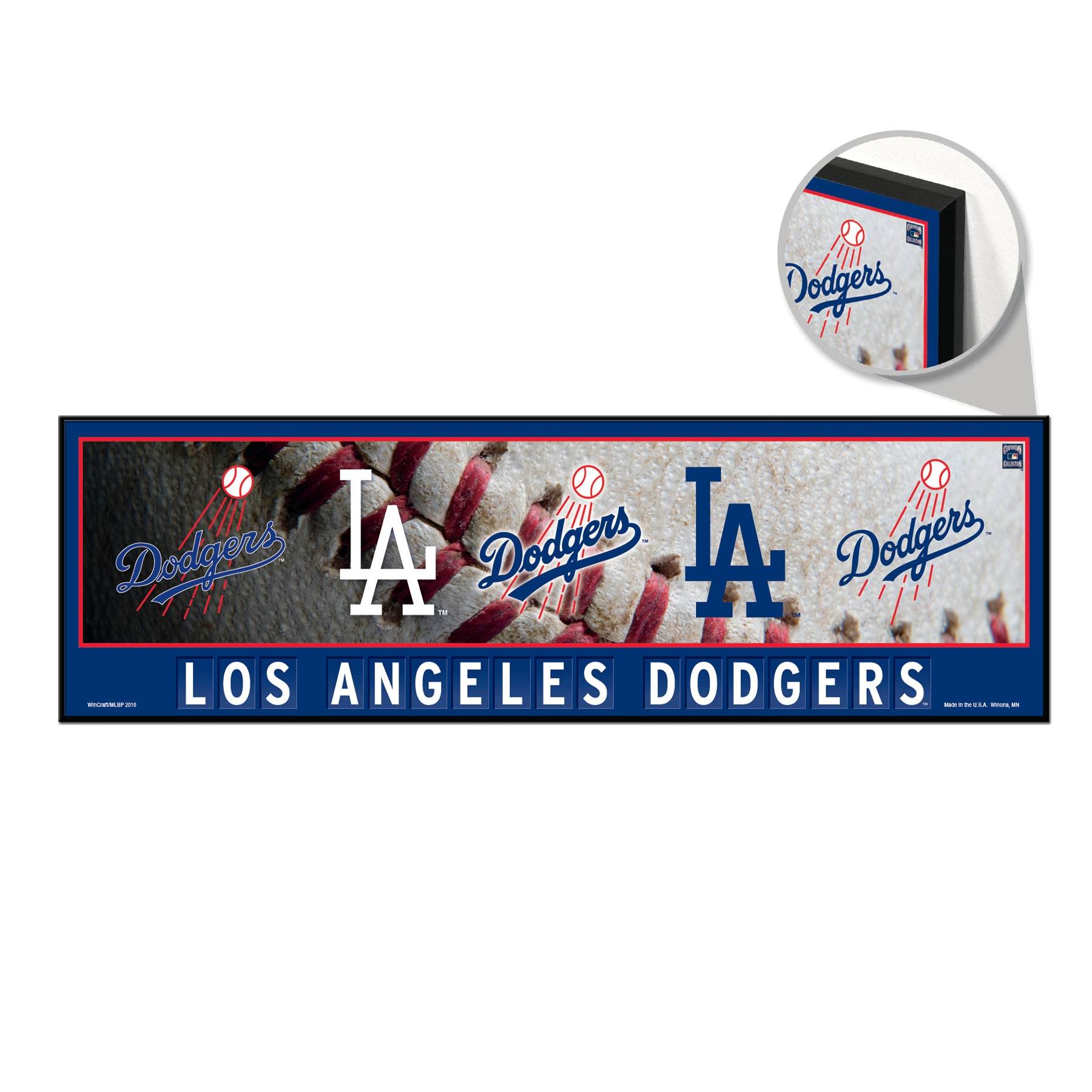 Los Angeles Dodgers Sign 9x30 Wood Evolution Wall Art - ToylandEU