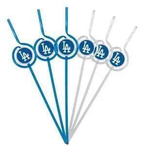  Los Angeles Dodgers Team Sipper Straws Set Of 6 BPA Free -  ToylandEU™