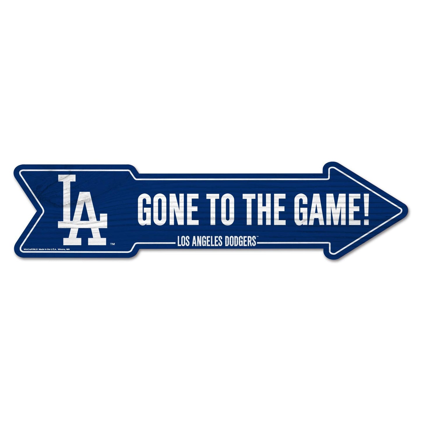 Los Angeles Dodgers Wood Arrow Sign 6x24 Inches Decor - ToylandEU