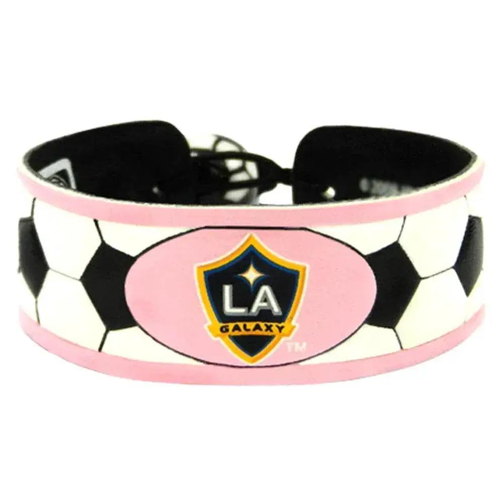  Los Angeles Galaxy Leather Bracelet Soccer Pink Adjustable -  ToylandEU™