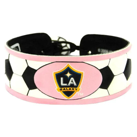  Los Angeles Galaxy Leather Bracelet Soccer Pink Adjustable -  ToylandEU™