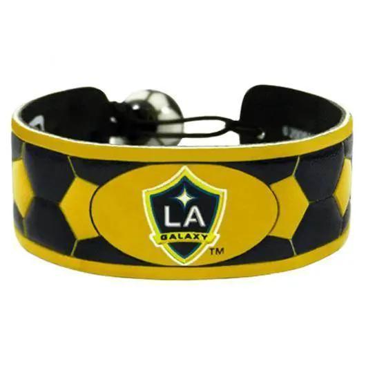  Los Angeles Galaxy Leather Bracelet Team Colors Soccer -  ToylandEU™
