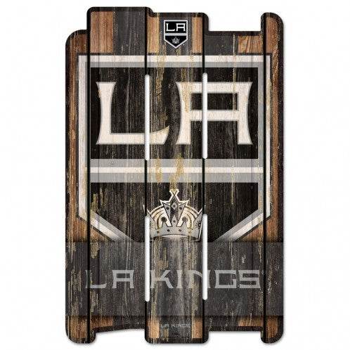 Los Angeles Kings 11x17 Wood Fence Style Sign Special Order - ToylandEU