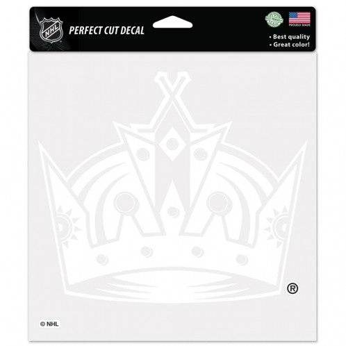 Los Angeles Kings 8x8 Vinyl Decal White Perfect Cut Sticker - ToylandEU