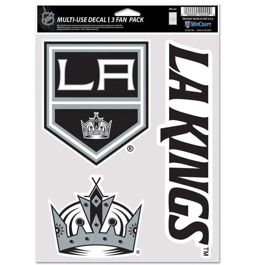 Los Angeles Kings Removable Decals Multi Use Fan 3 Pack - ToylandEU