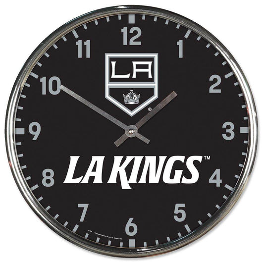 Los Angeles Kings Round Chrome Wall Clock 12 Inch Decor - ToylandEU