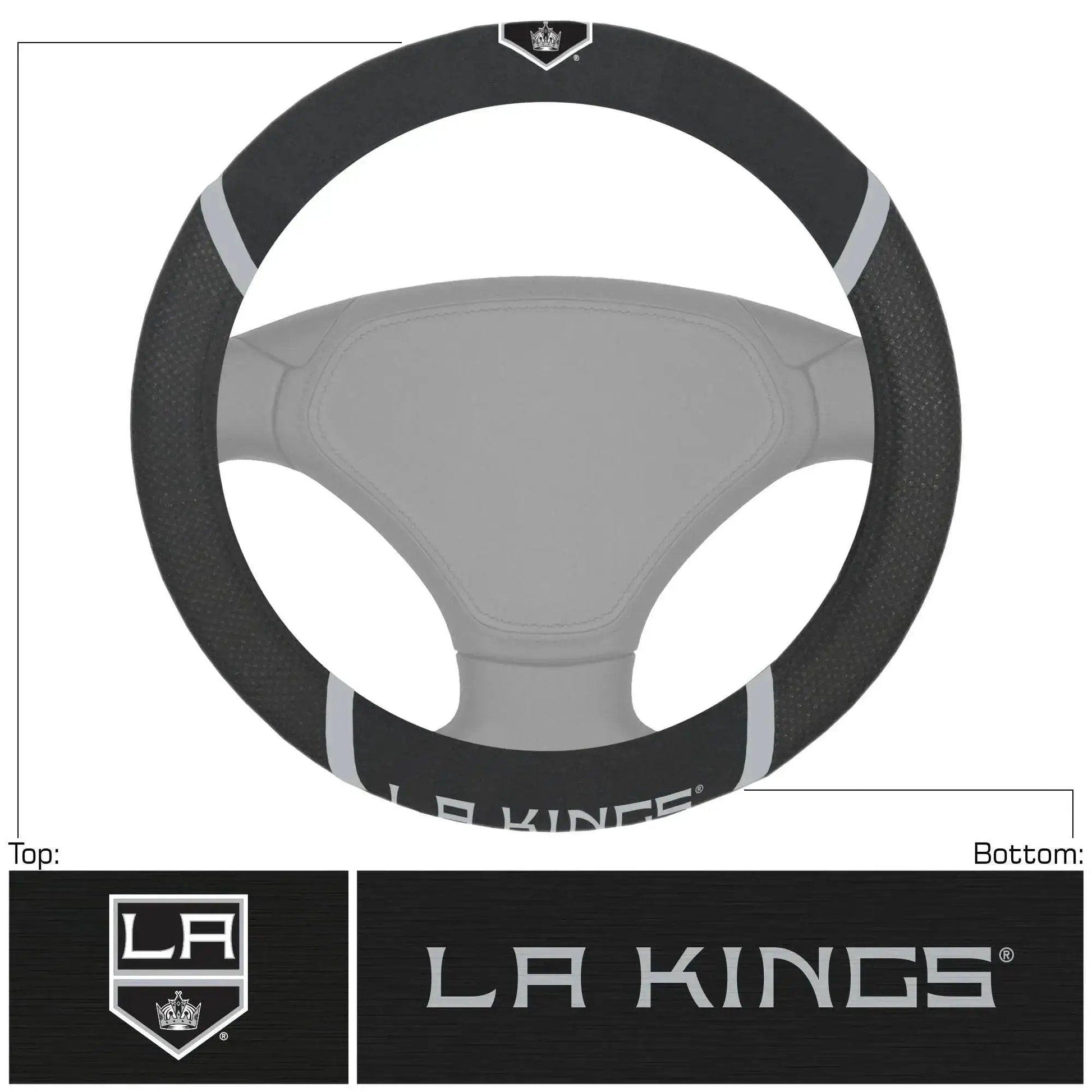  Los Angeles Kings Steering Wheel Cover Faux Suede Mesh -  ToylandEU™
