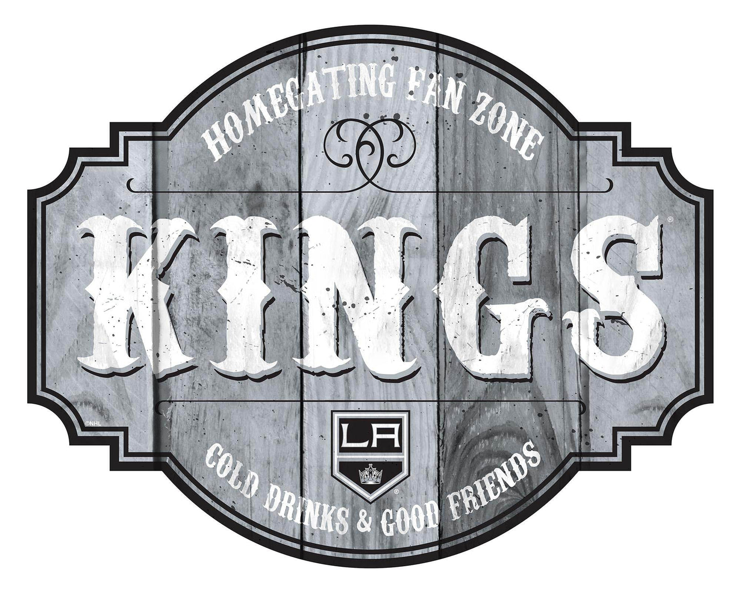 Los Angeles Kings Wood Sign 12 Inch Homegating Tavern - ToylandEU