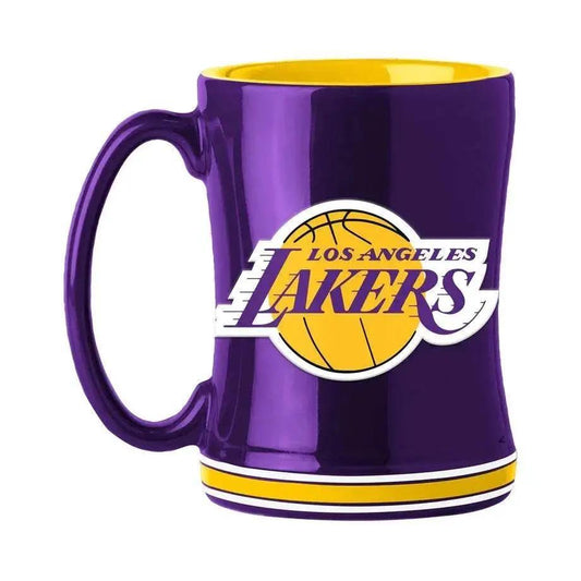  Los Angeles Lakers 14oz Sculpted Relief Coffee Mug Colorful -  ToylandEU™