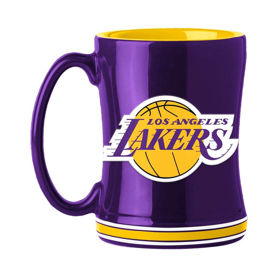 Los Angeles Lakers 14oz Sculpted Relief Coffee Mug Colorful - ToylandEU