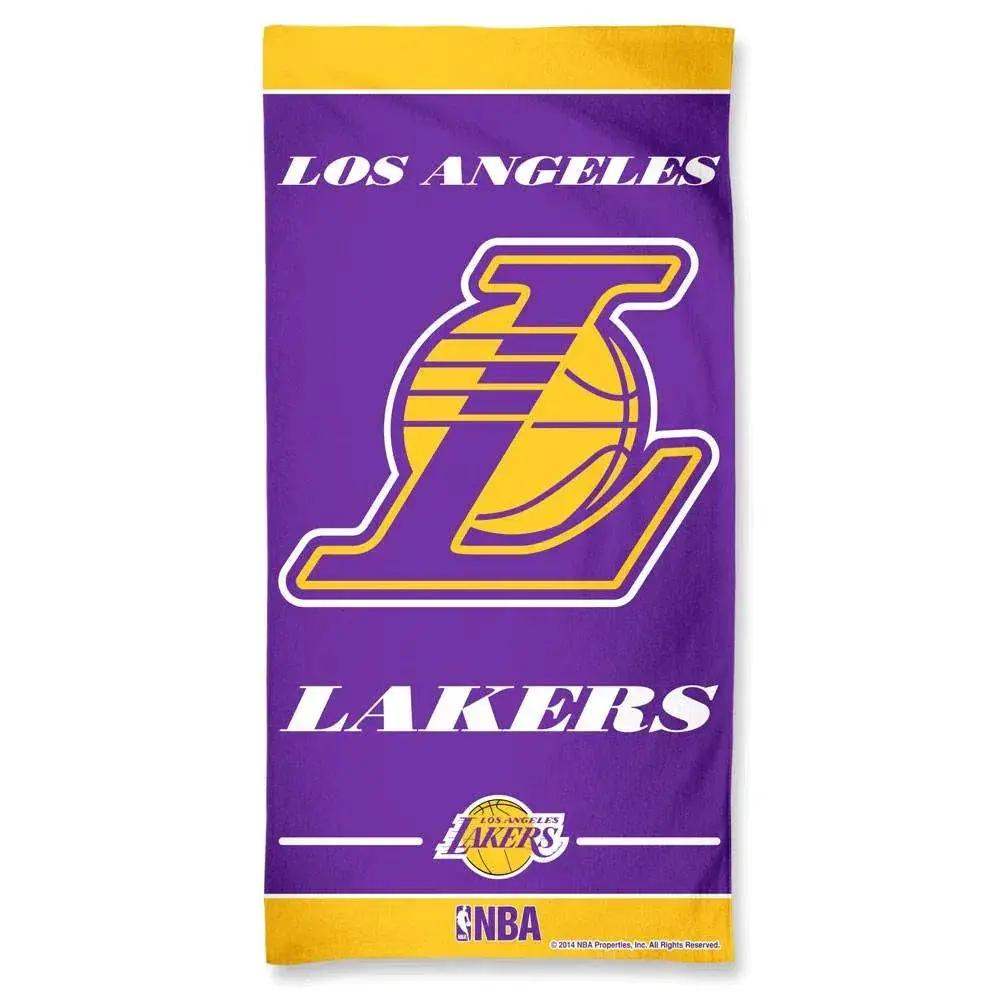  Los Angeles Lakers Beach Towel 30x60 Velour Front Graphic -  ToylandEU™