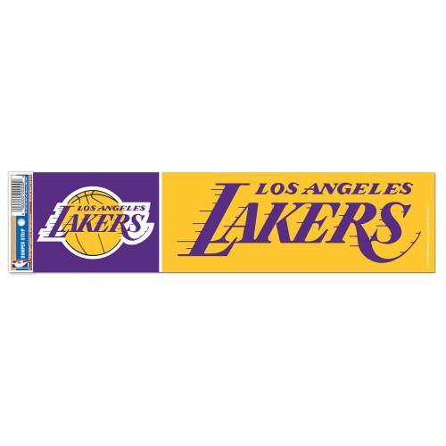 Los Angeles Lakers Decal 3x12 Bumper Strip Style Sticker - ToylandEU