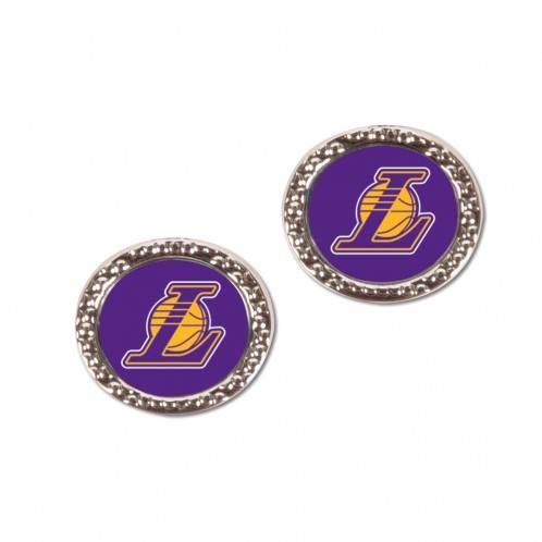 Los Angeles Lakers Earrings Post Style Official Licensed - ToylandEU