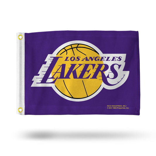 Los Angeles Lakers Flag 12x17 Striped Utility Decor - ToylandEU