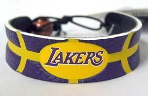  Los Angeles Lakers Leather Bracelet Team Color Basketball -  ToylandEU™