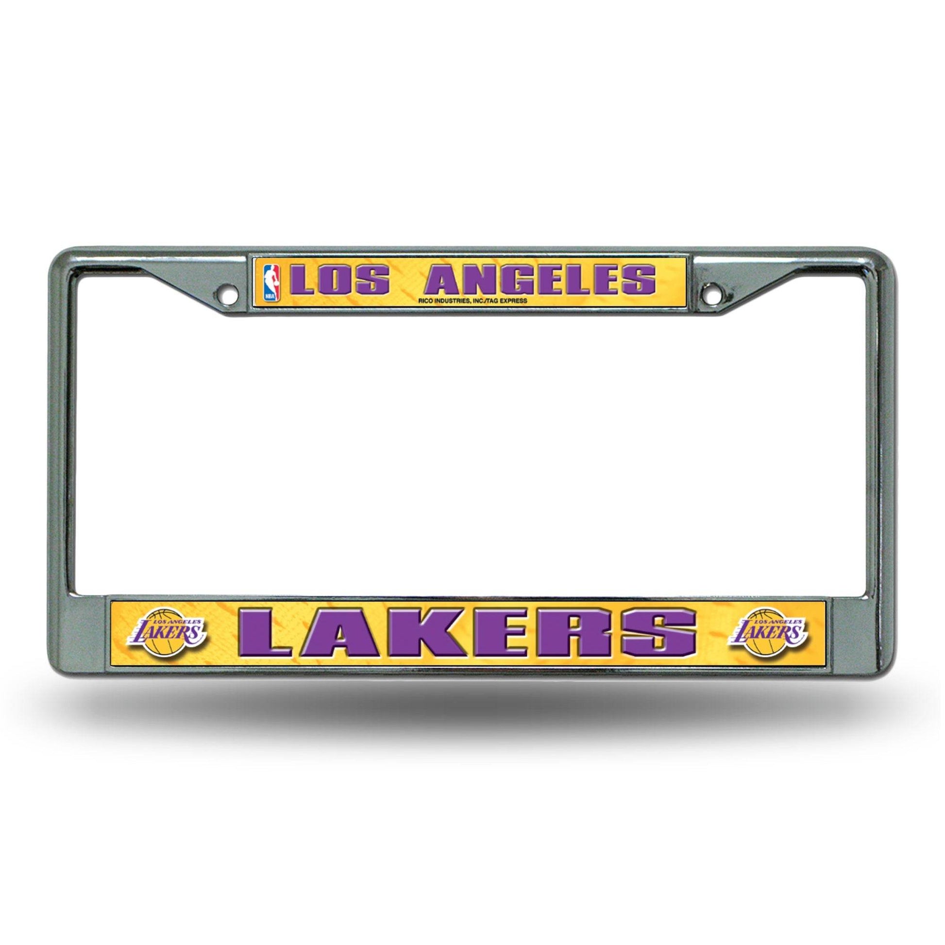 Los Angeles Lakers License Plate Frame Chrome Insert - ToylandEU