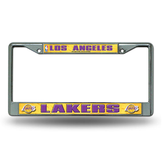 Los Angeles Lakers License Plate Frame Chrome Insert - ToylandEU
