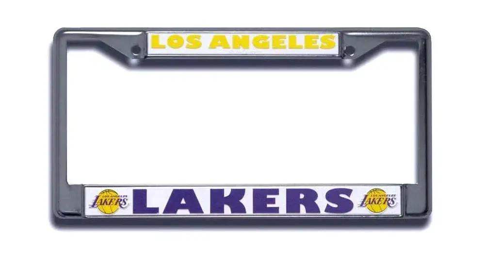 Los Angeles Lakers License Plate Frame Chrome - ToylandEU