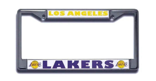Los Angeles Lakers License Plate Frame Chrome - ToylandEU