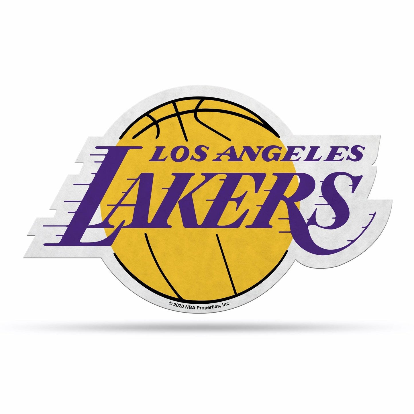 Los Angeles Lakers Pennant Shape Logo Design Home Decor - ToylandEU