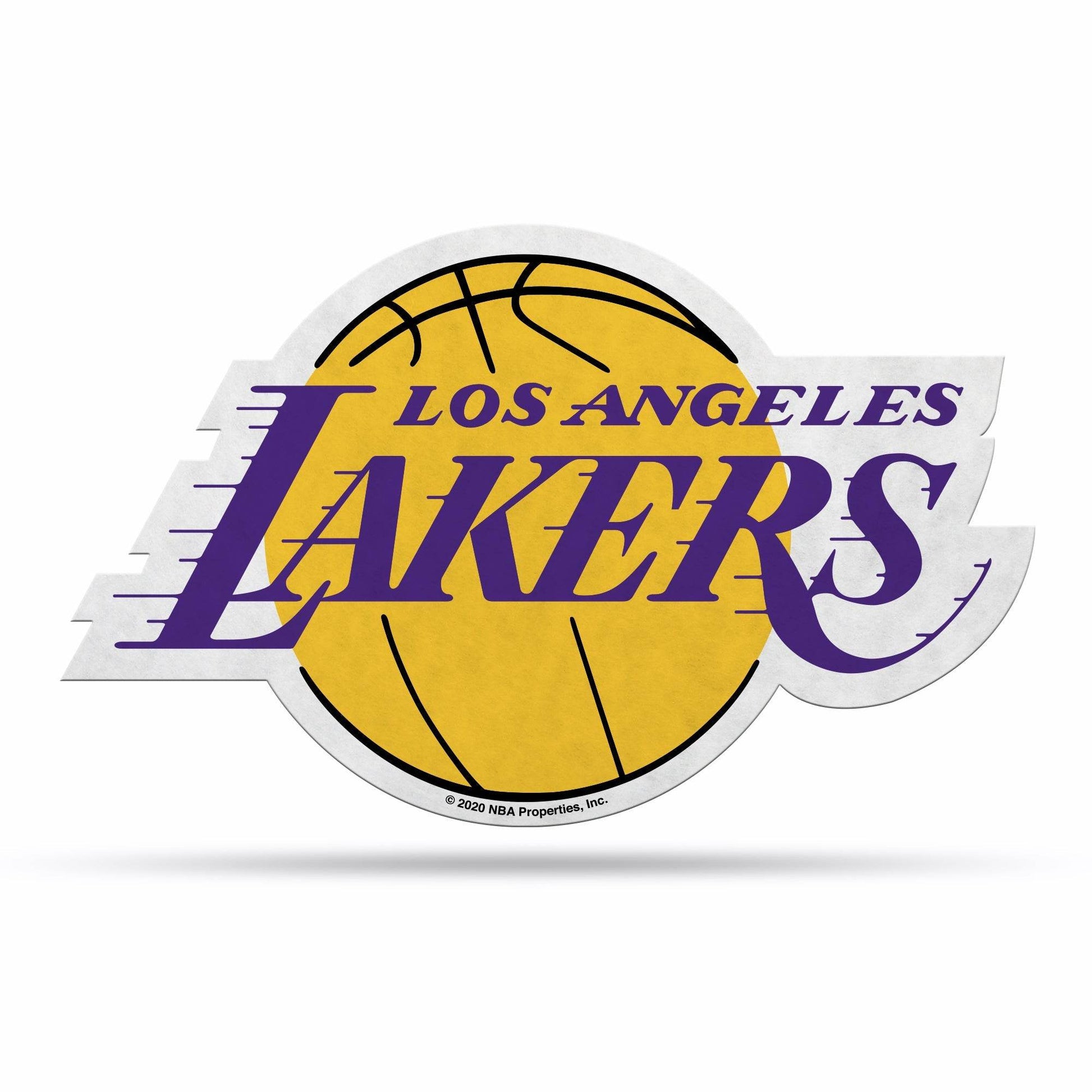 Los Angeles Lakers Pennant Shape Logo Design Home Decor - ToylandEU
