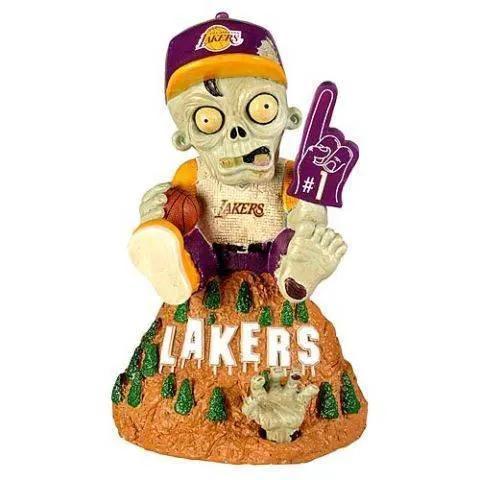  Los Angeles Lakers Zombie Figurine On Logo Resin 10 Inch -  ToylandEU™