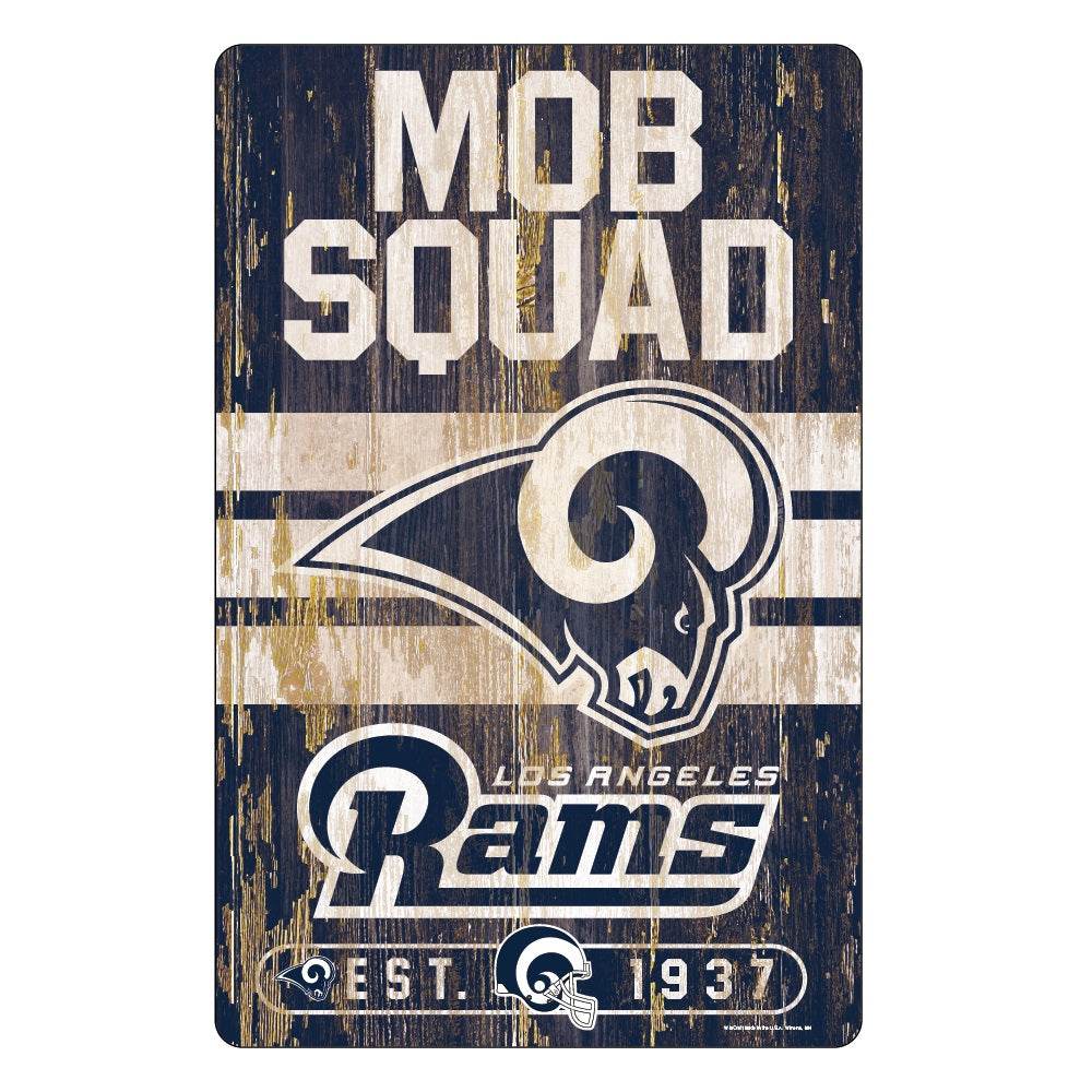 Los Angeles Rams 11x17 Wood Sign Slogan Decor For Fans - ToylandEU