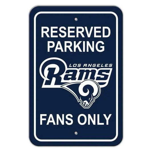 Los Angeles Rams 12x18 Plastic Reserved Parking Sign - ToylandEU