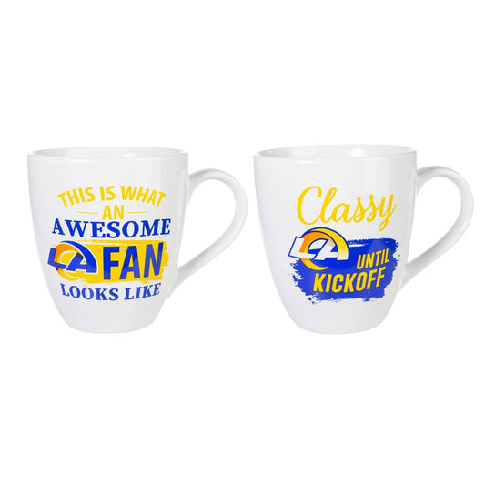 Los Angeles Rams 17oz Ceramic Mug Set With Gift Box - ToylandEU