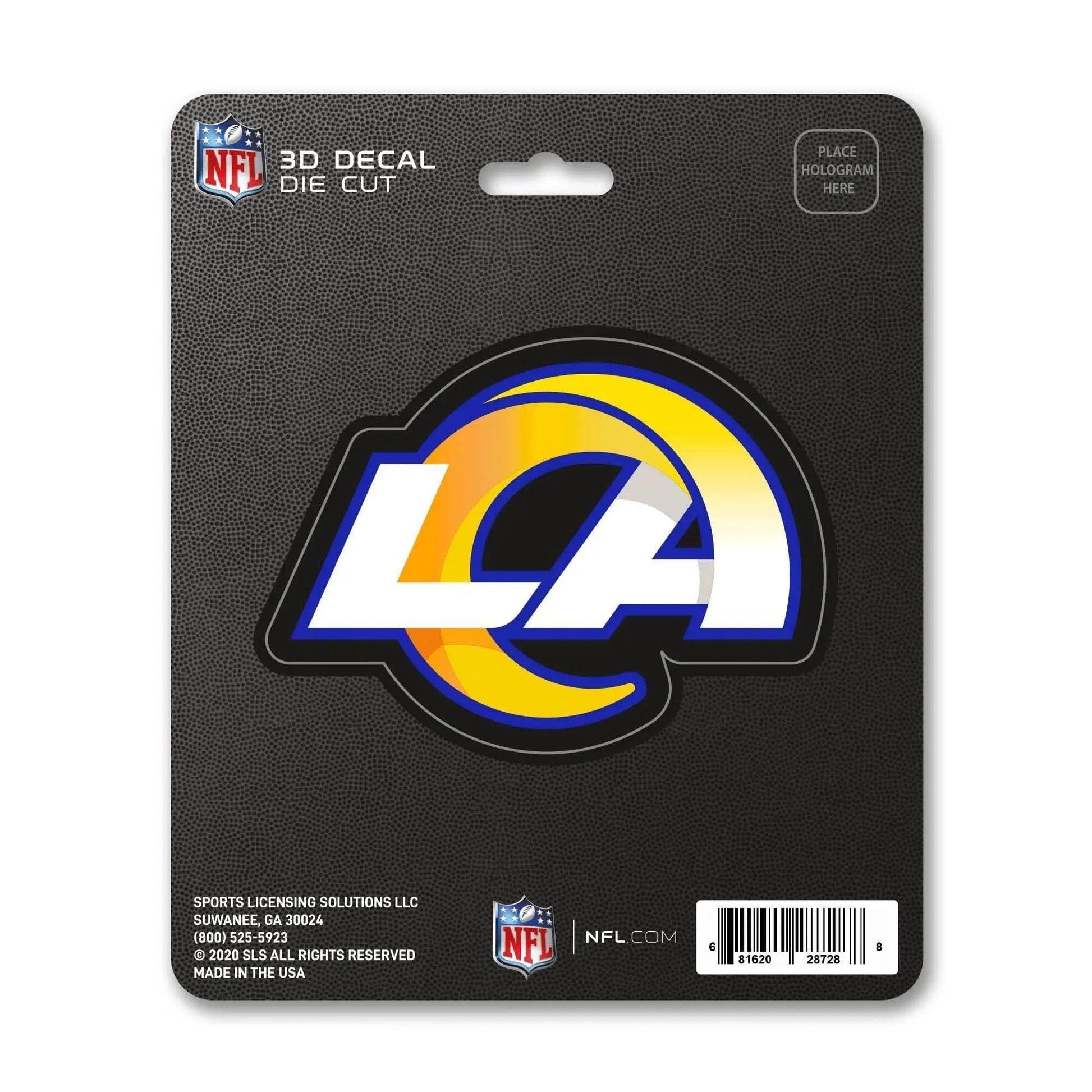  Los Angeles Rams 3D Die Cut Decal Logo For Cars And Home -  ToylandEU™