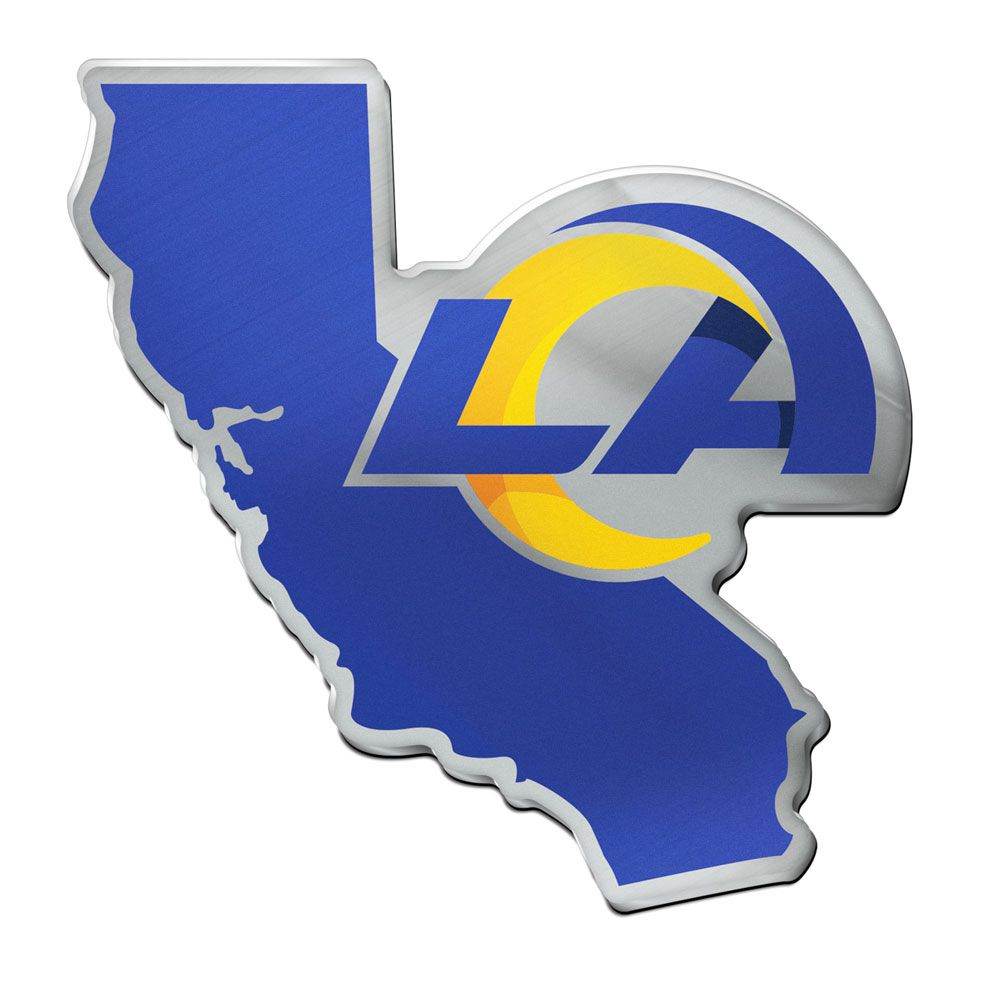 Los Angeles Rams Acrylic Auto Emblem State Shape Official - ToylandEU