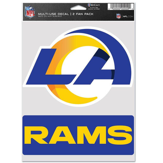 Los Angeles Rams Decal Multi Use Fan Decal Set Two Pack - ToylandEU