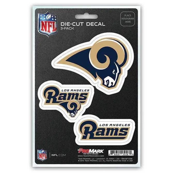  Los Angeles Rams Die Cut Vehicle Decal 3 Pack Set Premium -  ToylandEU™