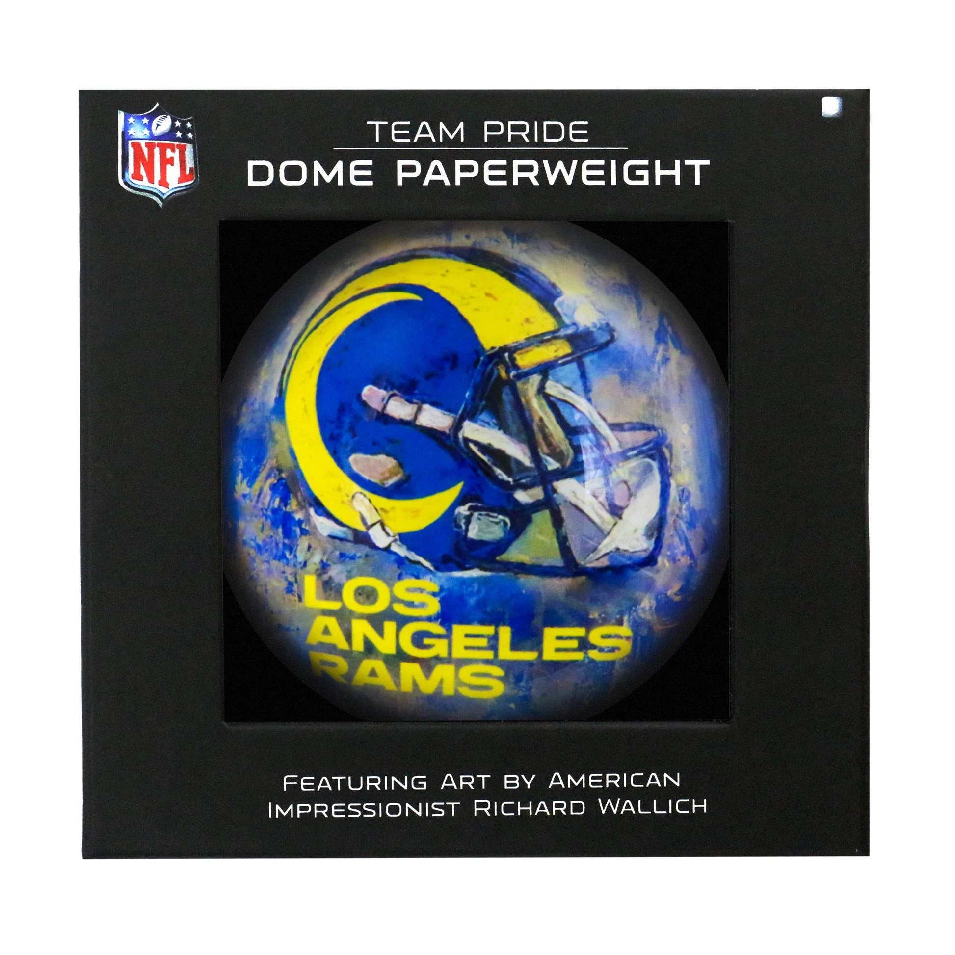 Los Angeles Rams Domed Glass Paperweight Officially Licensed - ToylandEU