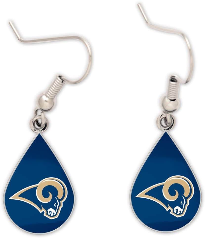 Los Angeles Rams Earrings Tear Drop Style Special Order - ToylandEU
