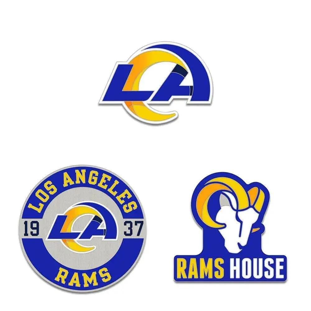  Los Angeles Rams Enamel Pin Set Three Piece Wincraft -  ToylandEU™
