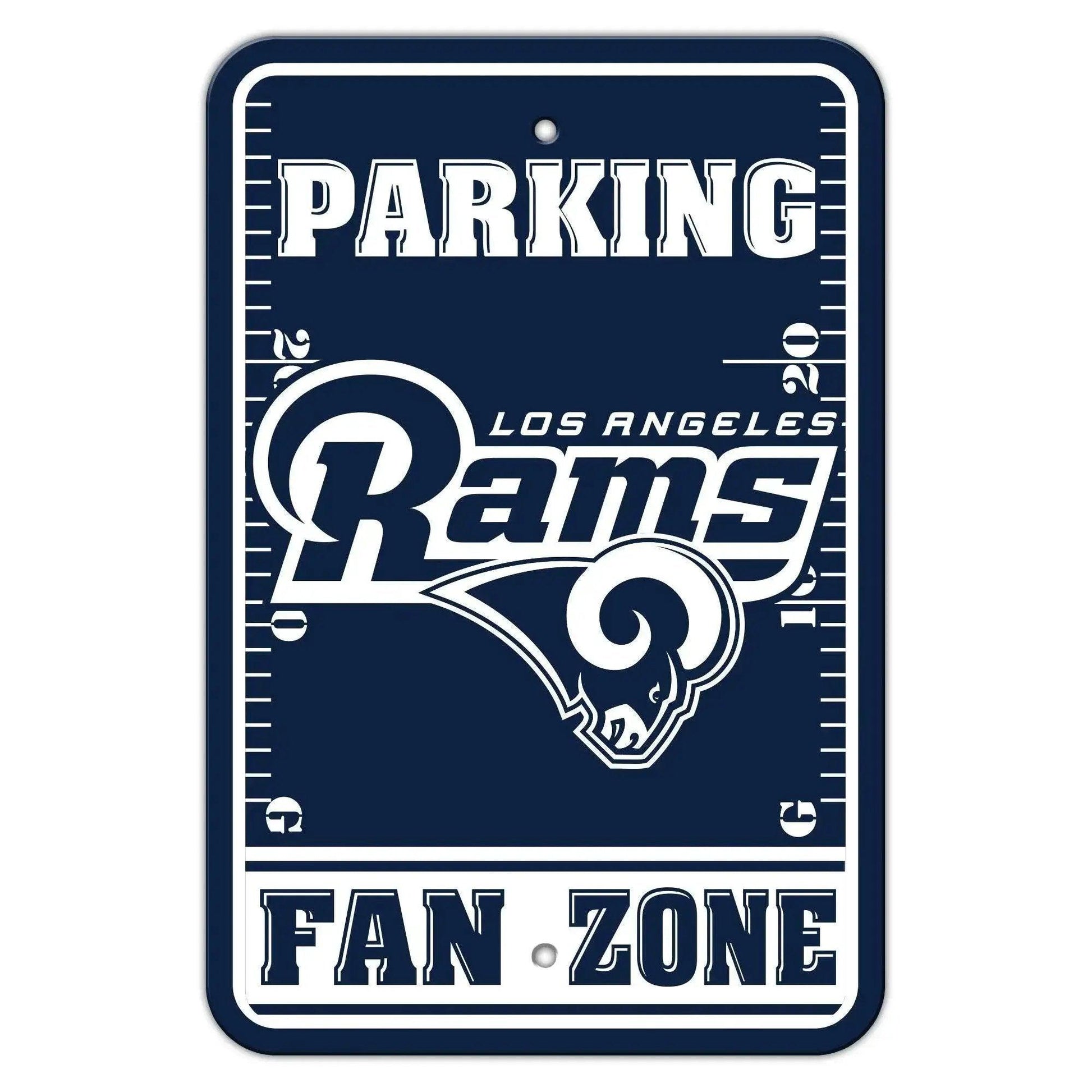  Los Angeles Rams Fan Zone Parking Sign 12x18 Plastic -  ToylandEU™