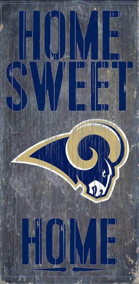  Los Angeles Rams Home Sweet Home Wood Sign 6x12 Wall Decor -  ToylandEU™
