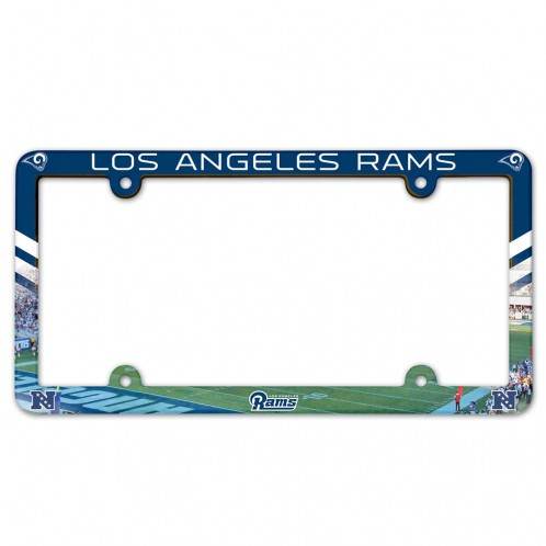 Los Angeles Rams License Plate Frame Plastic Full Color - ToylandEU
